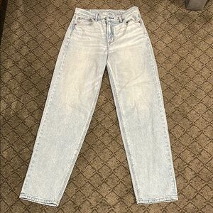 American Eagle Outfitters Light Blue Straight Leg Jeans